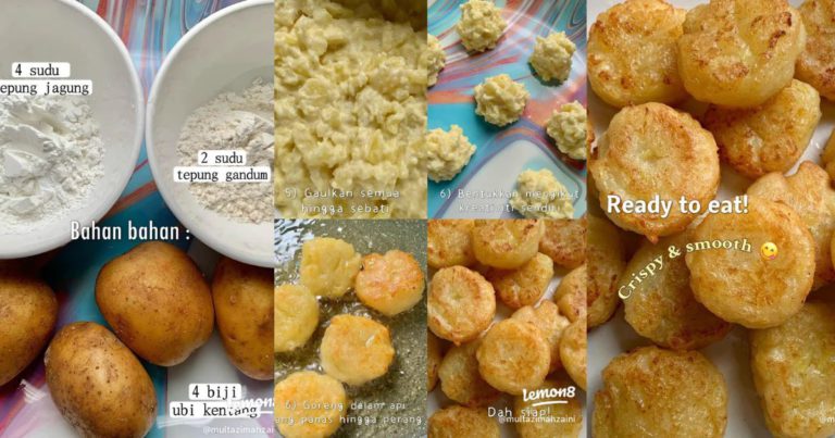 Bebola Kentang Crispy, Garing Luar, Lembut Kat Dalam. Anak-Anak Pasti Suka!