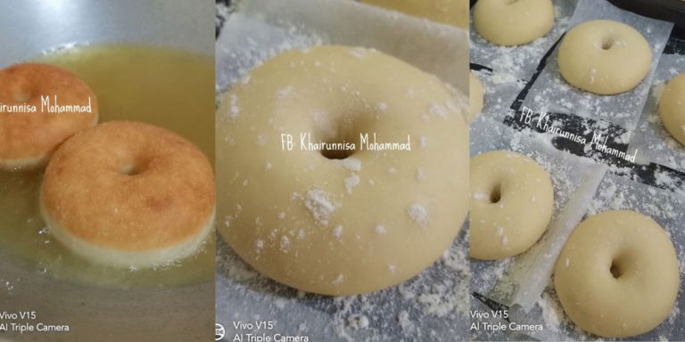 Uli 8-10 Minit, Baru Donut Lembut Gebu! Ibu Ini Kongsi Resepi Donut Ala Kampung Yang Mudah