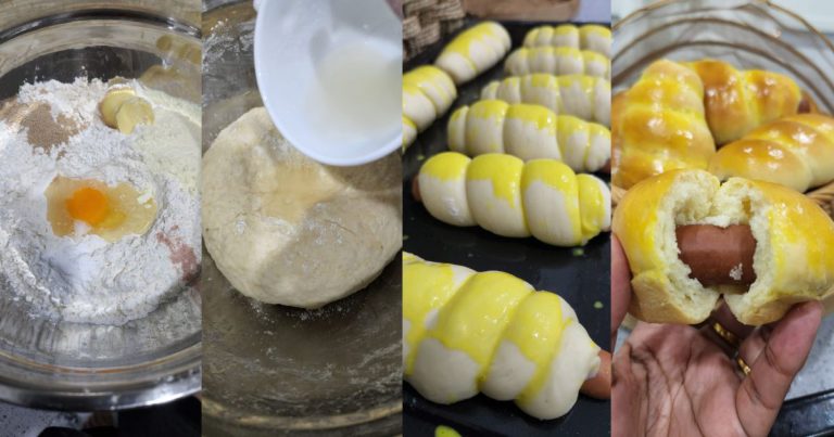 Roti Sosej Gebu, Hanya Perlu Uli Tangan. Tak Perlu Guna “Mixer” Pun Gebu Elok