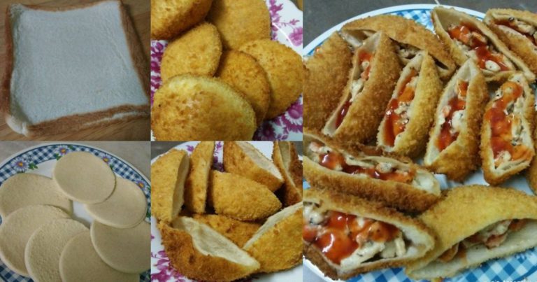 Roti Poket Berinti Tak Perlu Uli Doh, Nak Buatnya Mudah. Puas Hati Anak Makan!