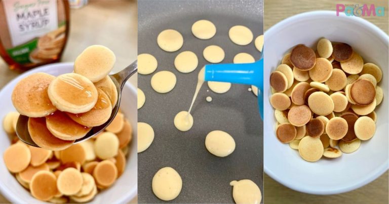Bulat-Bulat Comel, Pancake Mini Dengan Cereal Air Tangan Superdaddy, Cute Betul!