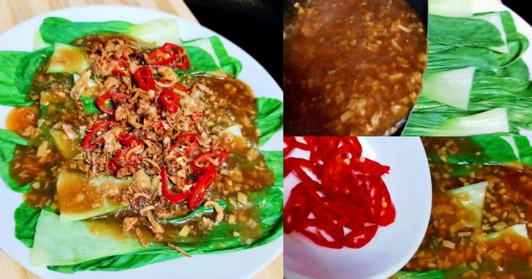 Pak Choy Ala Kedai Nasi Ayam, Sedap & Ringkas Untuk Ibu Berpantang. Nak Buat Tak Sampai 10 Minit!