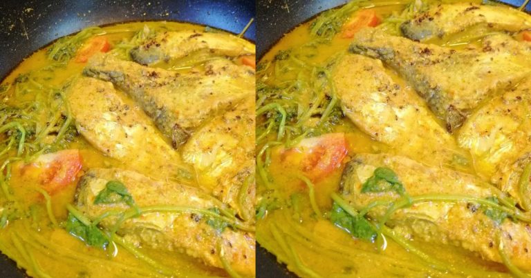 Resipi Lauk Pantang Orang Dulu-Dulu, Ikan Masak Lemak Lada Hitam. Sedap Makan Dengan Nasi!