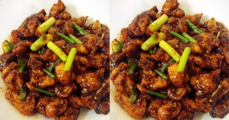 Lauk Ayam Masak Lada Hitam, Bantu Ibu Berpantang Hangatkan Badan. Senang Nak Buat!