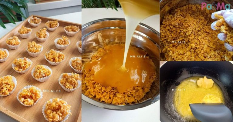 Cornflakes Madu Wajib Ada, Resipi Legend Mak Paling Mudah, Bakar 10 Minit Je!