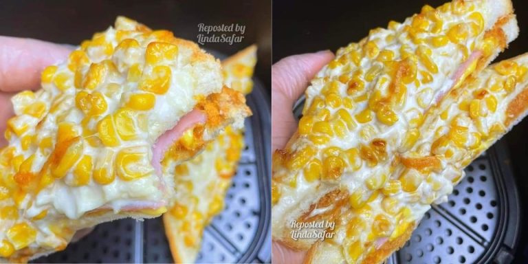 Resepi Sandwich Jagung Untuk Anak Yang Suka Makan Jagung. Hanya Guna Air Fryer Je, Memang Sedap!