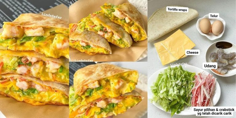 Tortilla Wraps Crabsticks Cheese Menu ‘Simple’ Untuk Sahur Anak. Mudah, Sedap & Bangkit Selera Makan
