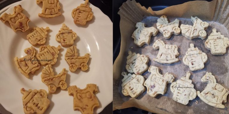 Hanya 4 Bahan Sahaja, Boleh Buat Biskut Raya Untuk Bayi Yang Sangat Comel!