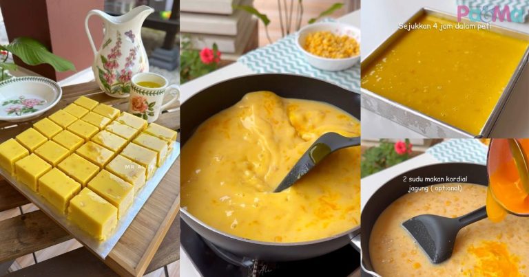 Resipi Puding Jagung Legend, Sukatan Cara Mudah, Sedap Makan Sejuk-Sejuk!