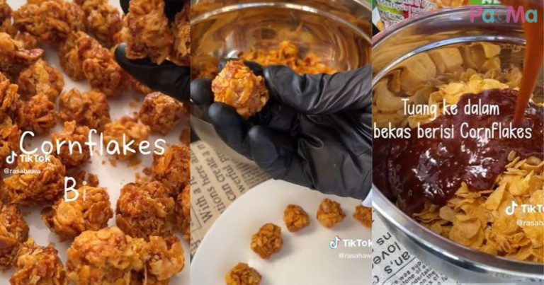 Cornflakes Madu Dah Sudah, Cuba Cornflakes Bites 2 Bahan Ni Pula, Memang Rangup!