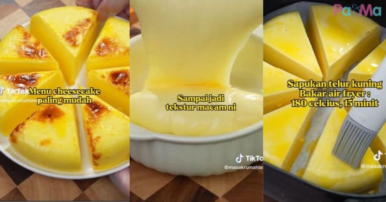 Resipi Cheese Cake Raya Paling Mudah, 5 Bahan Je Dah Siap, Senang betul!