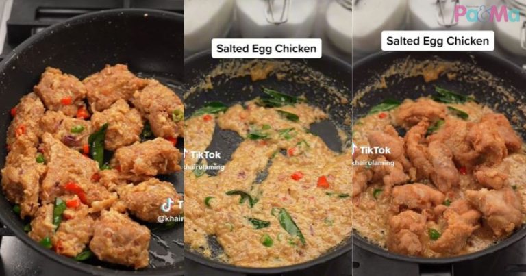 Resipi Salted Egg Chicken, Buat Kering-Kering & Pedas, Rasa Memang Power!