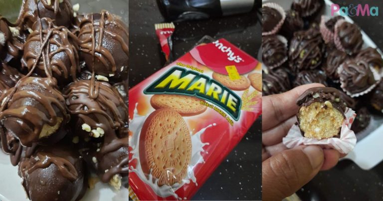 Mudah Sangat Buat Bebola Coklat Cheese Ni, Hanya Kisar Biskut Marie, Tak Bakar Pun!