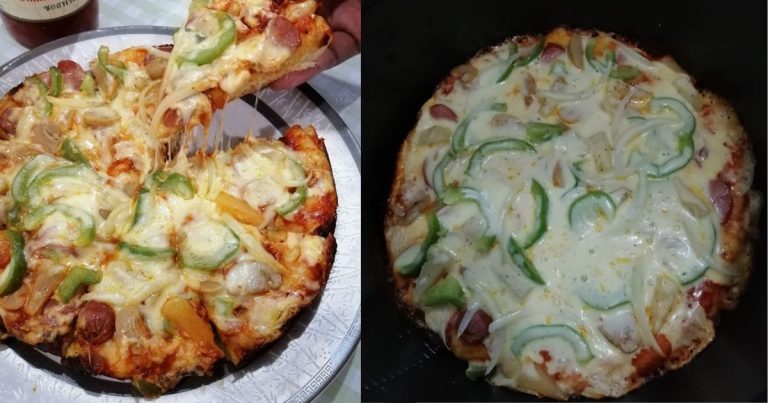 Resipi Piza Ala Mat Saleh, Guna Pressure Cooker Je. Tak Payah Sibuk Jaga Suhu Oven!