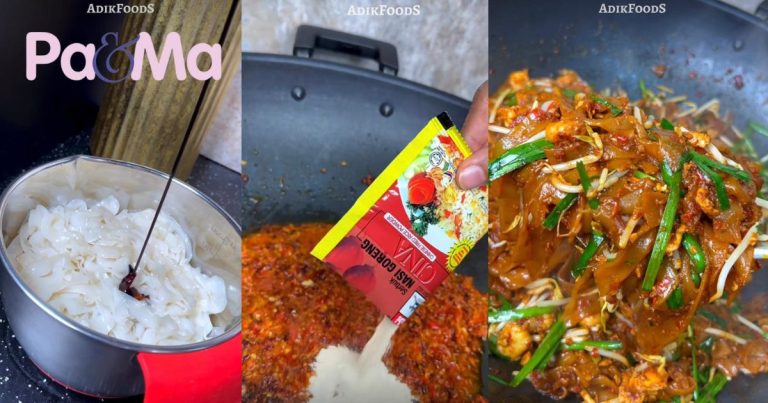 Kuetiau Goreng Mudah Guna Serbuk Nasi Goreng