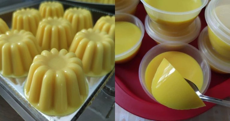 Pencuci Mulut Puding Jagung Sedap Dimakan Sejuk. Hidangan Minum Petang Seisi Keluarga!