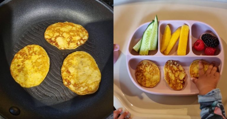 Pancake Pisang Dua Bahan, Sesuai Untuk Bayi 6 Bulan Ke Atas, Mudah Dan Sedap!