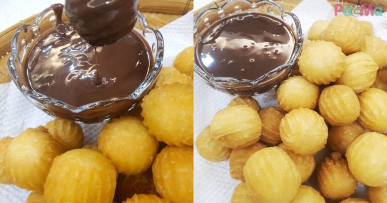 Sedapnya Churros Versi Bebola, Bulat-Bulat Cantik, Wajib Cicah Sos Coklat Likat & Pekat!