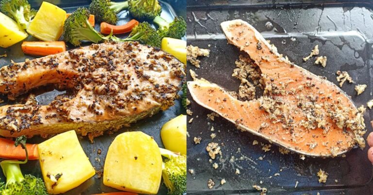 Resipi Blackpaper Roasted Salmon, Menu Pantang Ekspres, Sedap Bertambah!