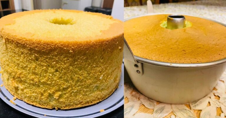 Resipi Kek Chiffon Pandan, Tak Perlu Guna Ovalette Pun Tetap Gebu Gebas