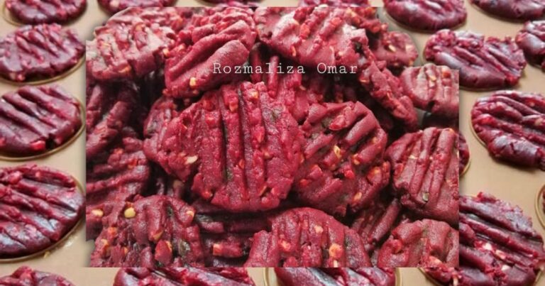 Biskut Red Velvet Crunchy Guna Sukatan Sudu, Anak Boleh Makan Puas-puas
