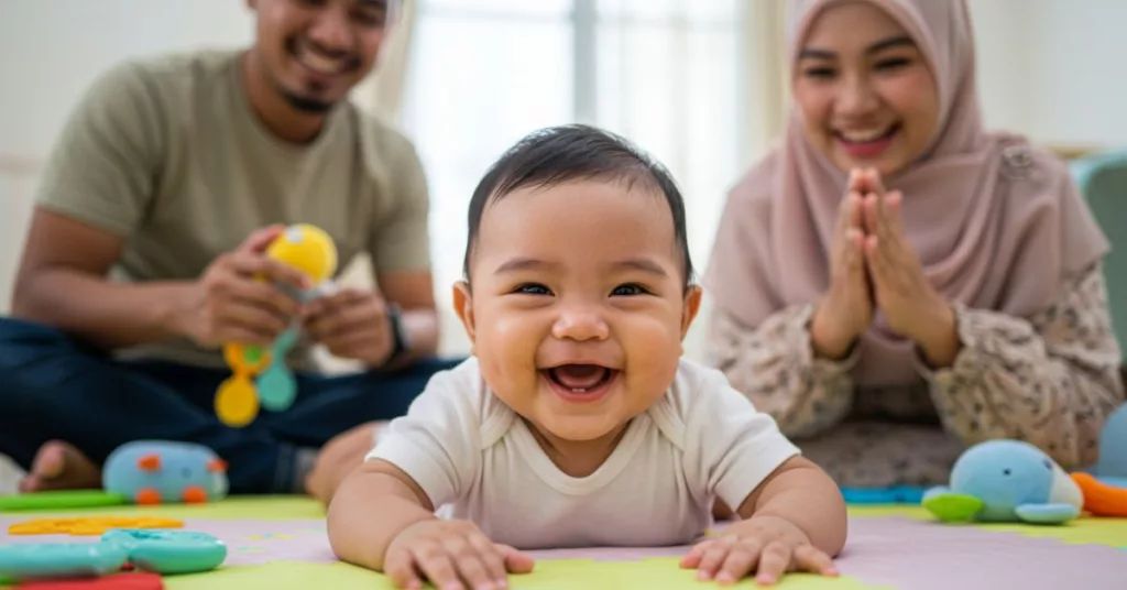 Bayi Dah Pandai Gapai Mainan, Tanda Perkembangan Positif!