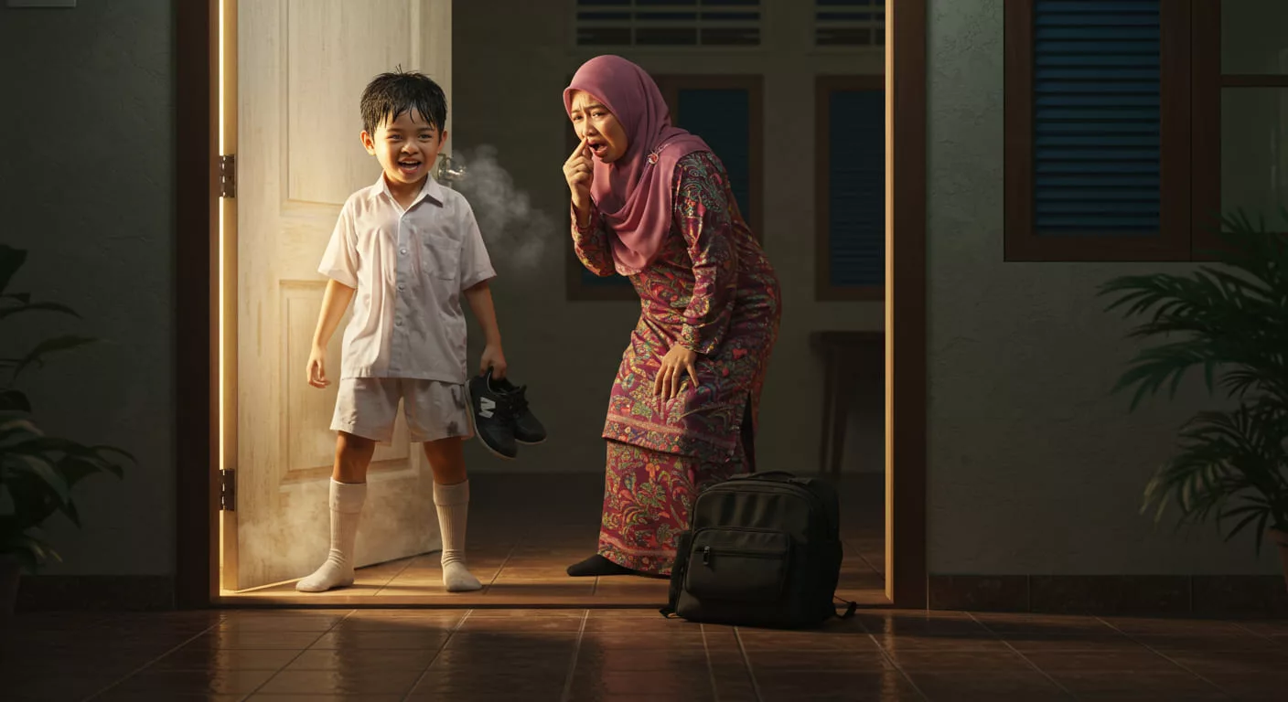 Bau Telur? Bau Besi? Itu Bukan Saja-Saja. Ini Sebab Kenapa Anak Balik Sekolah Ada “Aroma” Tersendiri!