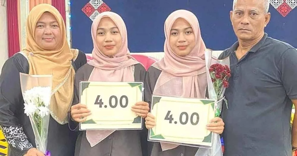 Baca Yasin Dan Surah Al-Waqiah Sebagai Rutin Harian, Kembar Ini Raih 4.00 PNGK STPM