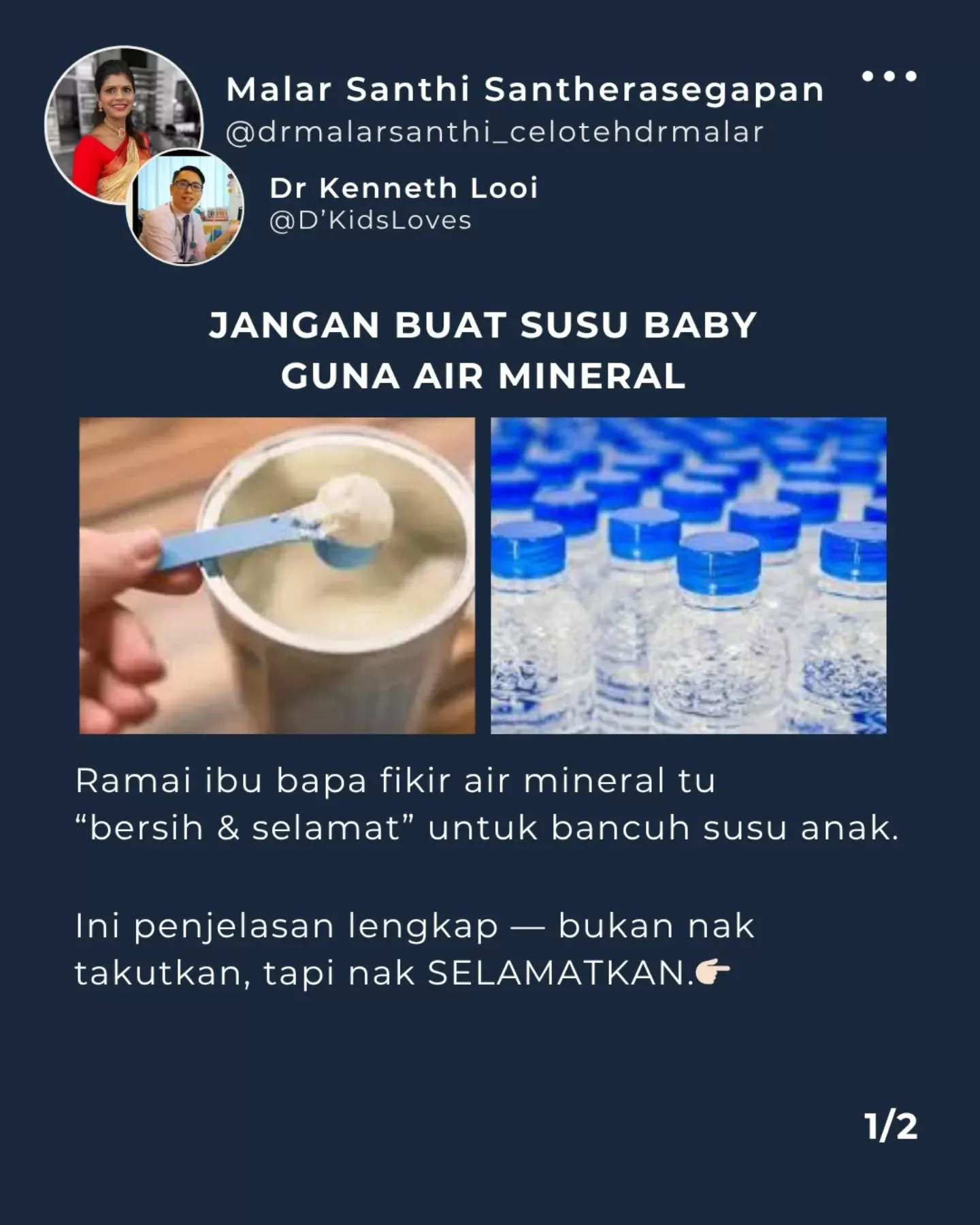 Air Mineral Untuk Susu Anak, Boleh Ke? Dr Malar Dedah Risikonya!