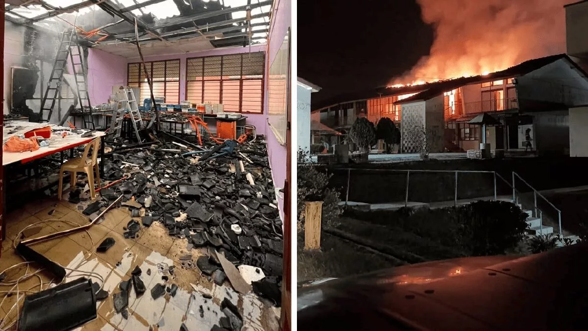 🔥Bangun Pagi Dapat Berita Sekolah Terbakar… Saya Terus Peluk Anak Erat-Erat
