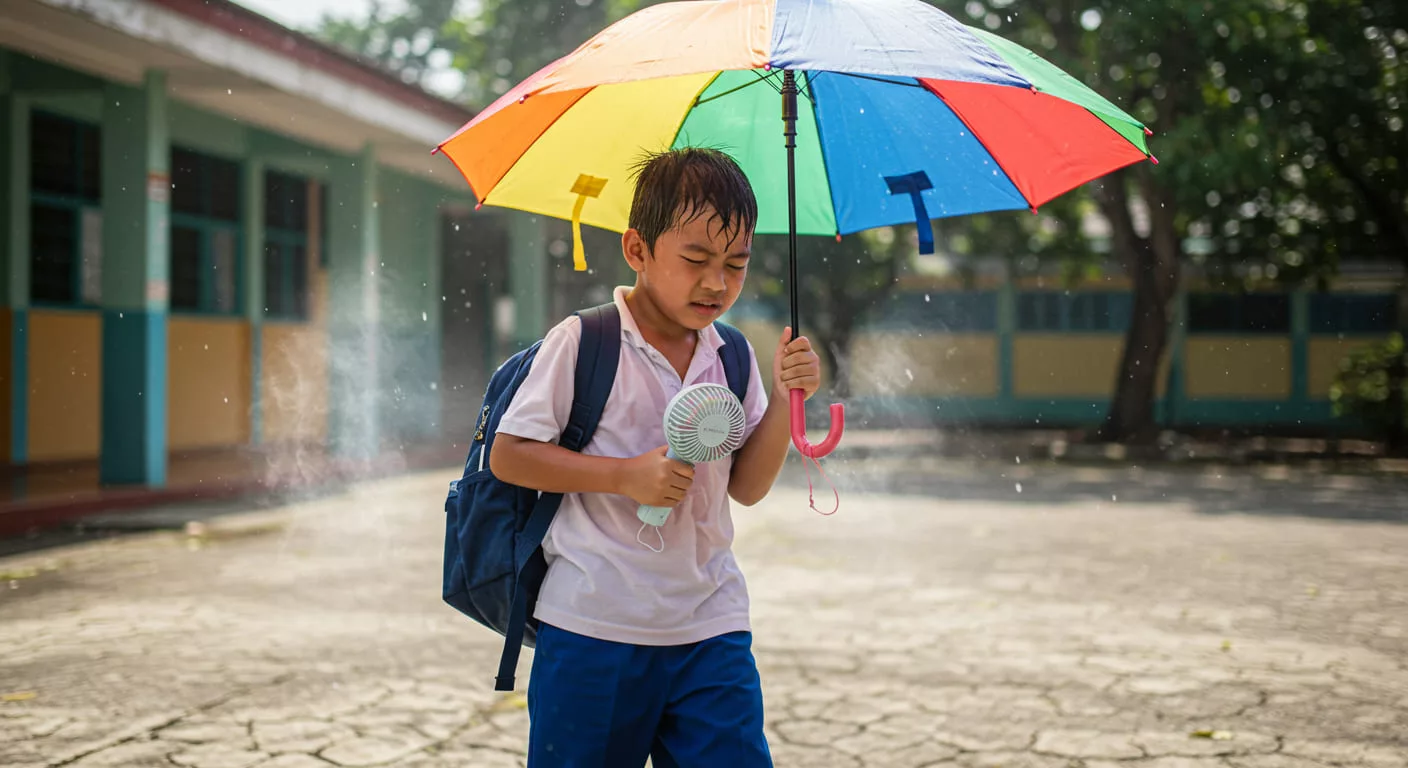 Cuaca Terik, Anak Balik Sekolah Terus Terbaring, Jangan Anggap Itu Biasa
