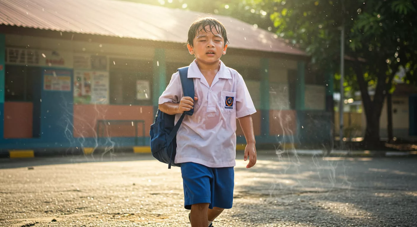 Cuaca Terik, Anak Balik Sekolah Terus Terbaring, Jangan Anggap Itu Biasa