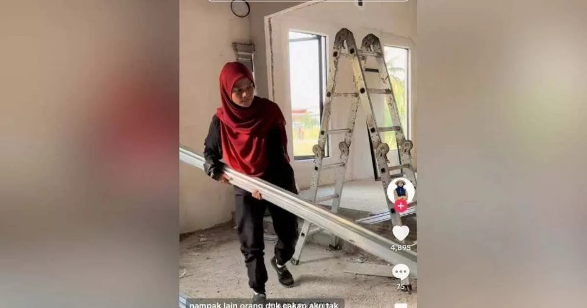 “Demi Anak, Saya Angkat Simen & Batu Bata” – Ibu Tunggal Bina Rumah Dengan Kudrat Sendiri