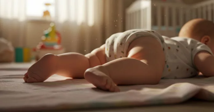 bayi 6 bulan meniarap