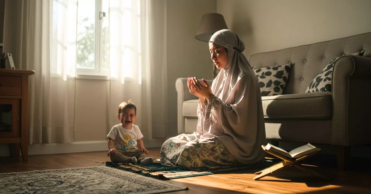 Boleh Ke Batalkan Solat Sebab Anak Menangis, Ini Penjelasan Mufti!