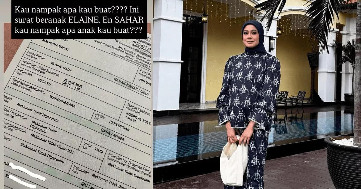 "Kau Nampak Apa Kau Buat Ni....?" Fara Salleh 'Meletup' Surat Beranak Elaine Tiada Maklumat Bapa
