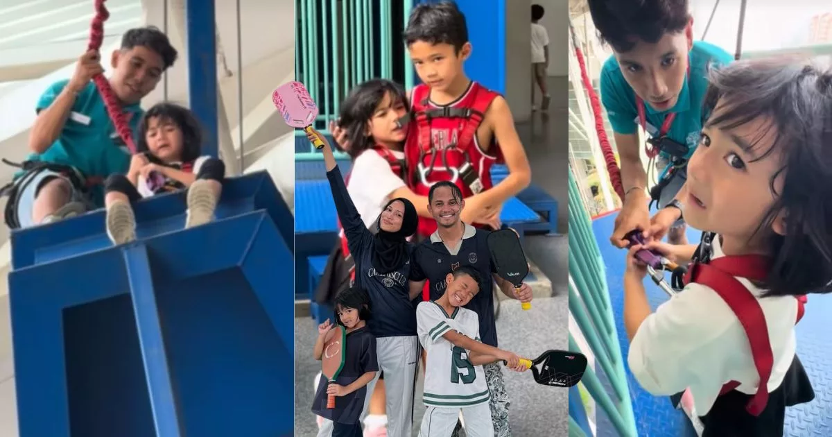 Hairul Azreen ‘Umpan’ Anak Dengan Nintendo Switch 2, Terus Berani Terjun!