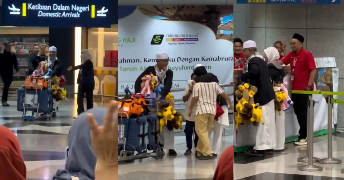 "Ayah Memang Terkenal Dengan Sikap Bersedekah..." - Atuk Pulang Haji Bawa 15 Patung Unta Untuk Cucu