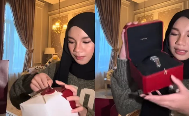 “Tak Mampu Beli Tapi Demi Anak” Qadejah ‘Paw’ Jam Tangan Mewah, Aliff Syukri Enggan Dedah Harga!