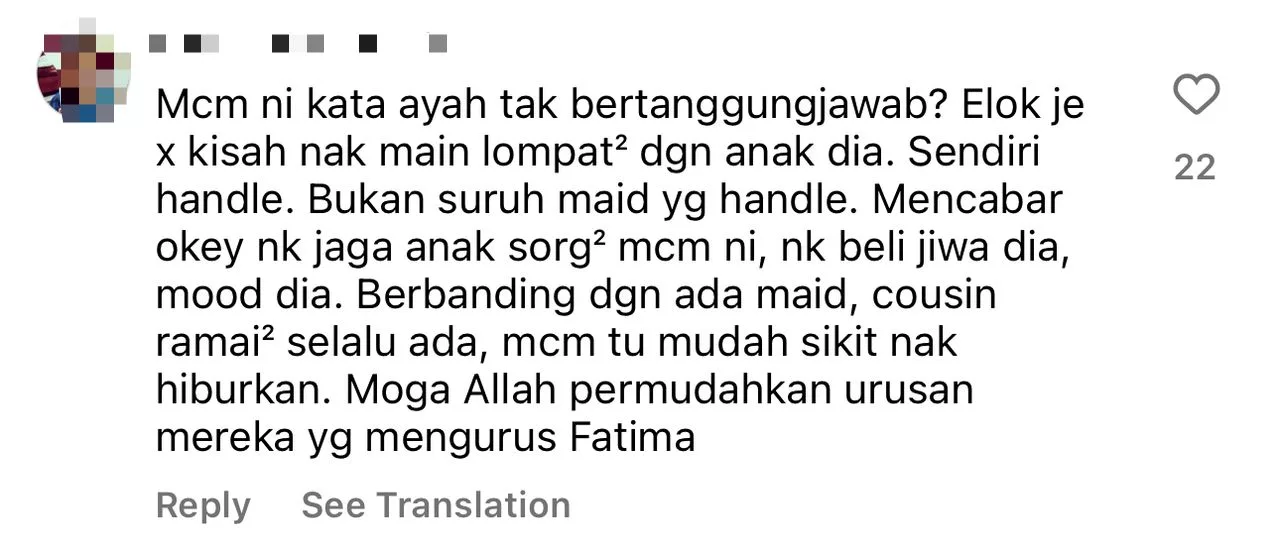 Layan Fatima Macam ‘Princess’, Kapsyen Ringkas Fattah Amin Buat Ramai Tersentuh Hati