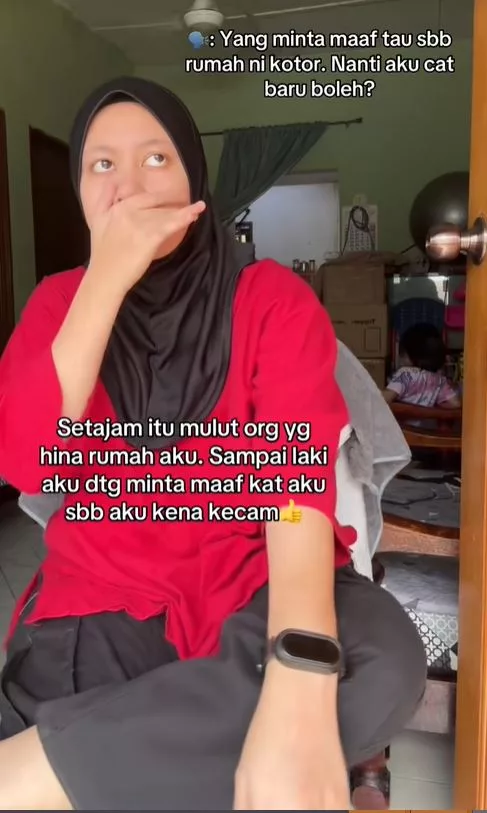 “Tolong Jangan Hina Rumah Saya.” Wanita Sedih Suami Minta Maaf Rumah Dikutuk Berkulat & Tak Estetik