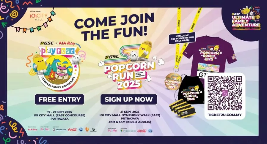 Popcorn, Larian & Gelak Tawa, Nantikan Aktiviti Famili Paling Happening Bulan September Ini!