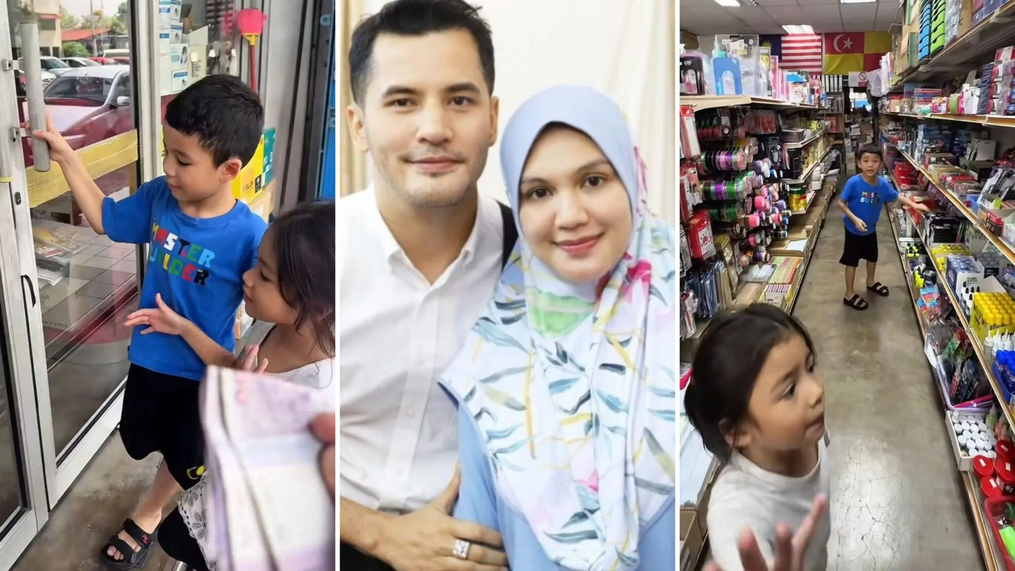 Walau Anak Jutawan Bajet Tetap Ada, Gelagat Anak Aliff Syukri Sempoi Beli Barang Sekolah Raih Perhatian