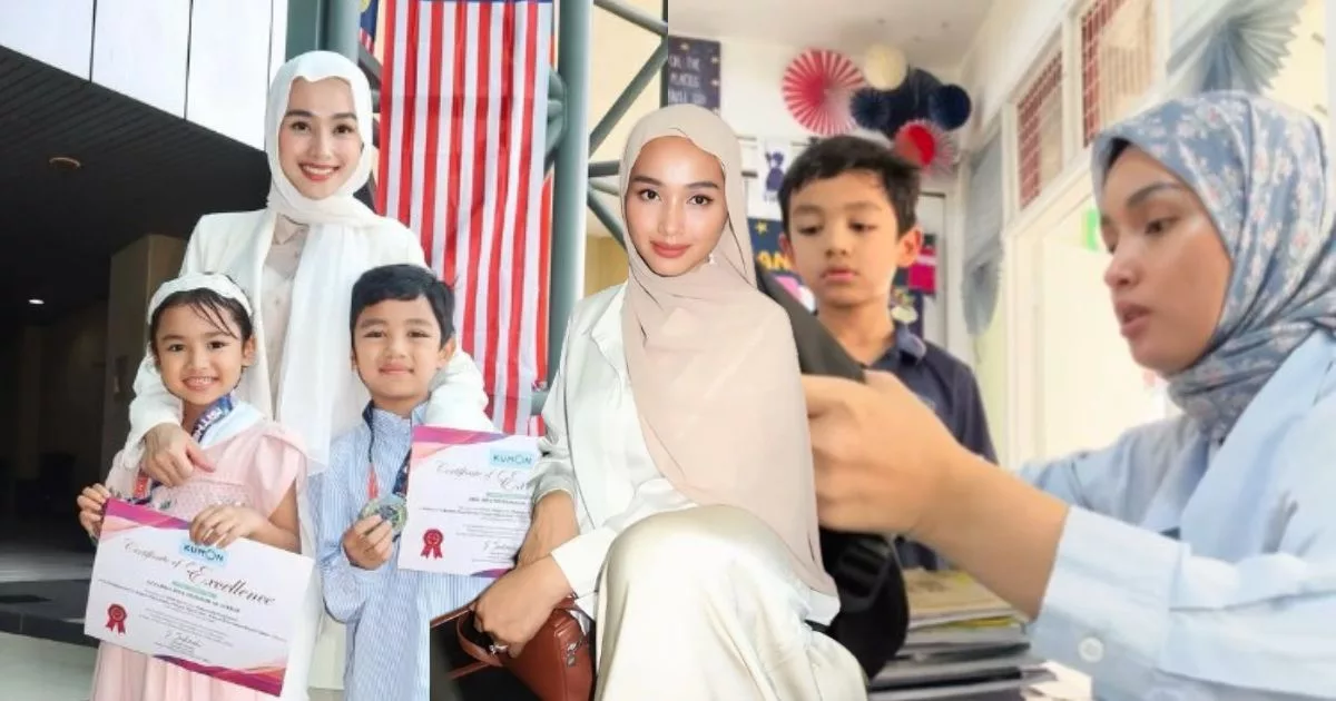 Hantar Anak Sekolah Kerajaan Walaupun Mampu, Netizen Puji Sikap Rendah Diri Tya Ariffin