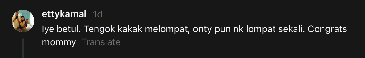 Nina Ismail Sabri Kongsi Jeanelle Teruja Bakal Timang Adik Lelaki