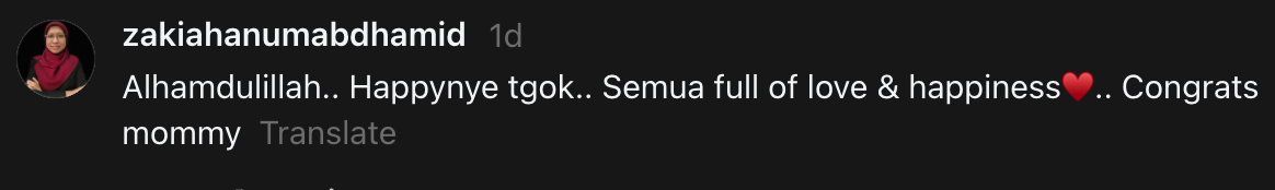 Nina Ismail Sabri Kongsi Jeanelle Teruja Bakal Timang Adik Lelaki