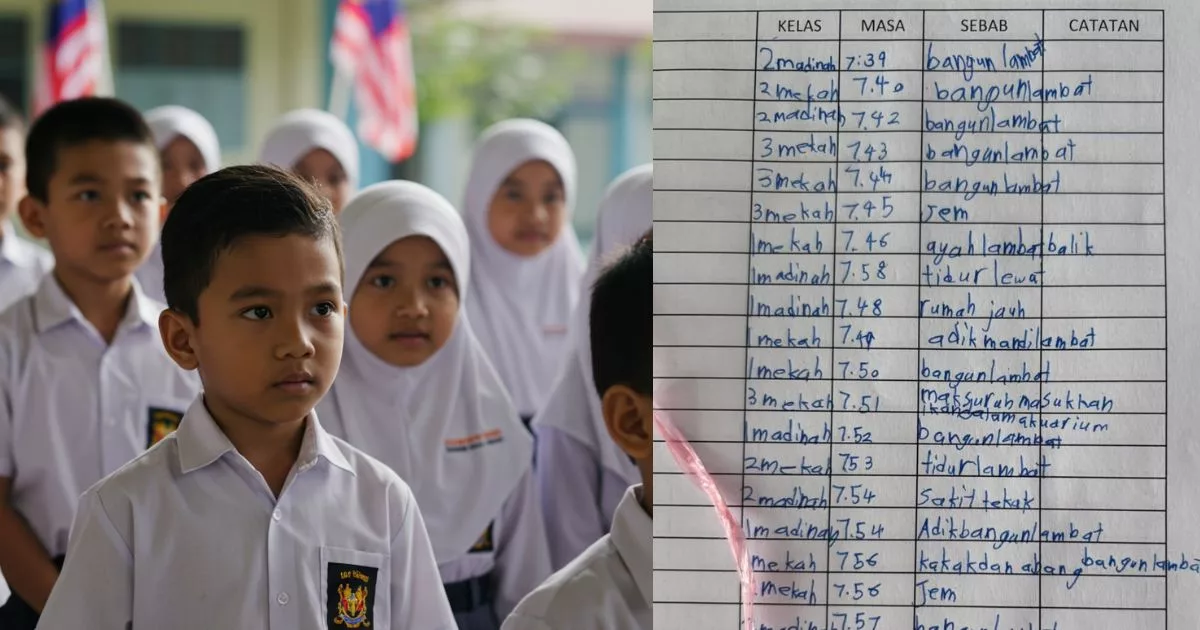 “Mak Masak Nasi Goreng” – Alasan Murid Lewat Sekolah Bikin Netizen Terhibur