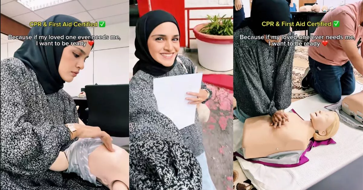 Netizen Puji Tindakan Aisyah Habshee Belajar CPR Demi Anak-Anak