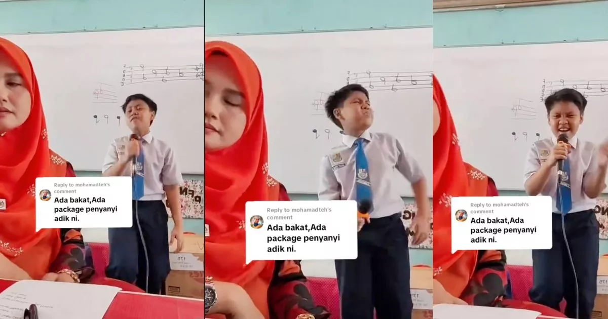 Murid Sekolah Rendah Tampil Bakat Nyanyian, Jadi Perhatian Ramai