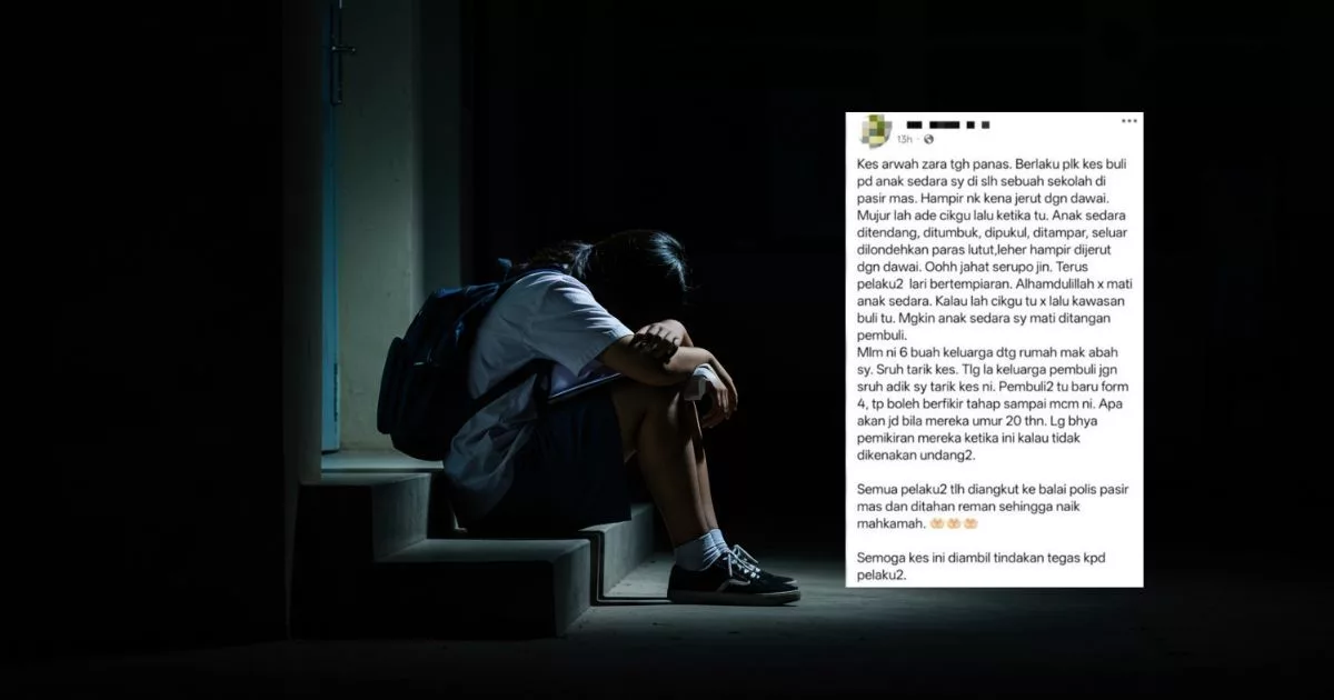 Pelajar Dibuli Enam Senior, Seluar Dilondeh, Nyaris Dijerat Dawai 13 Pelajar Dibuli Enam Senior, Seluar Dilondeh, Nyaris Dijerat Dawai